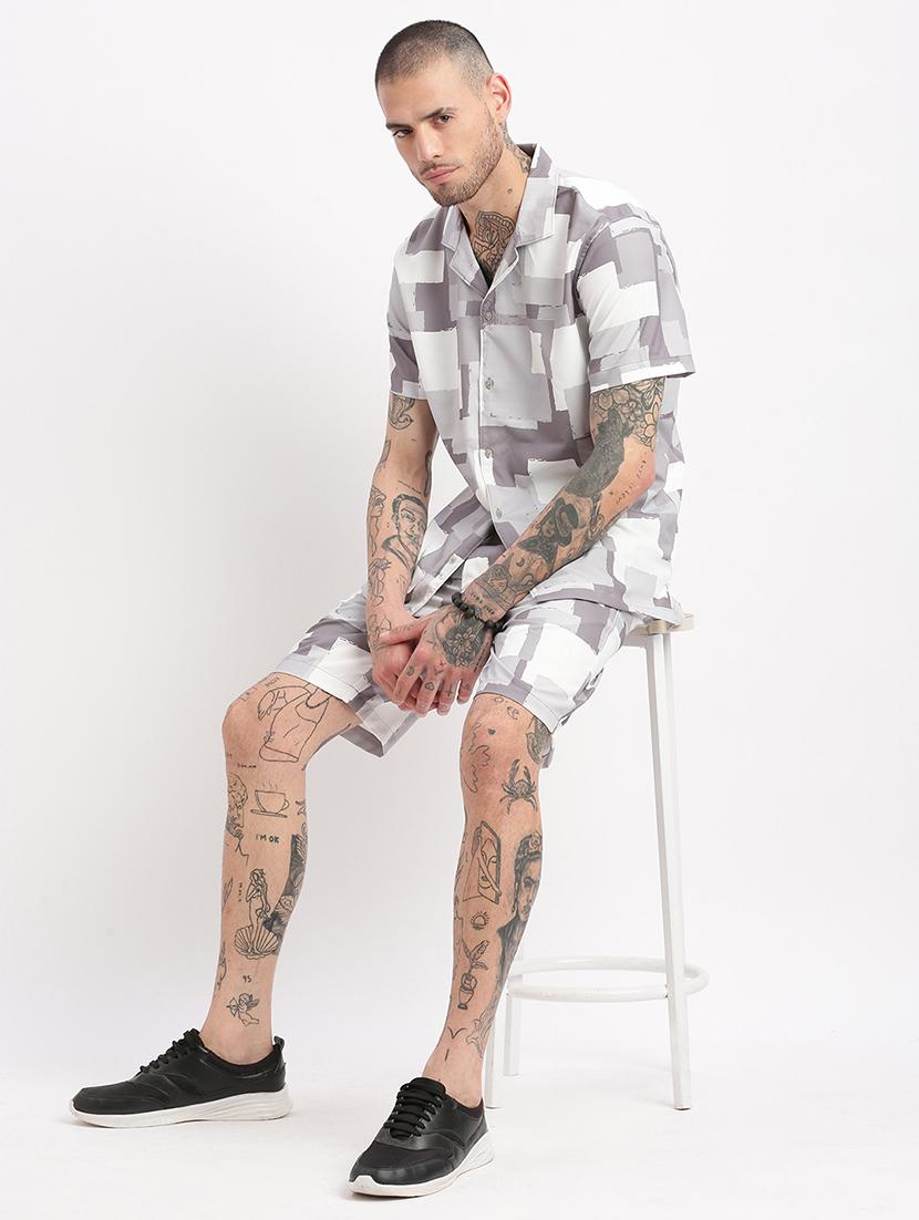 men printed cotton co-ord set - 21276952 - Standard Image - 4