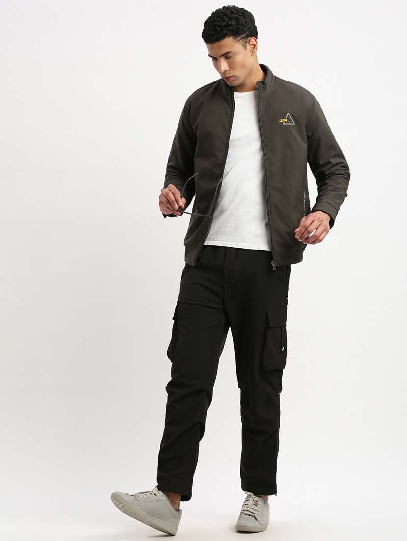 Men Long Sleeves Mock Collar Bomber Jacket - 21277066 -  Standard Image - 4