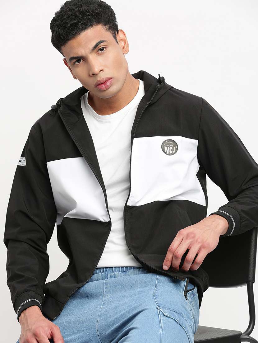 men long sleeves hooded neck bomber jacket - 21277078 -  Standard Image - 1