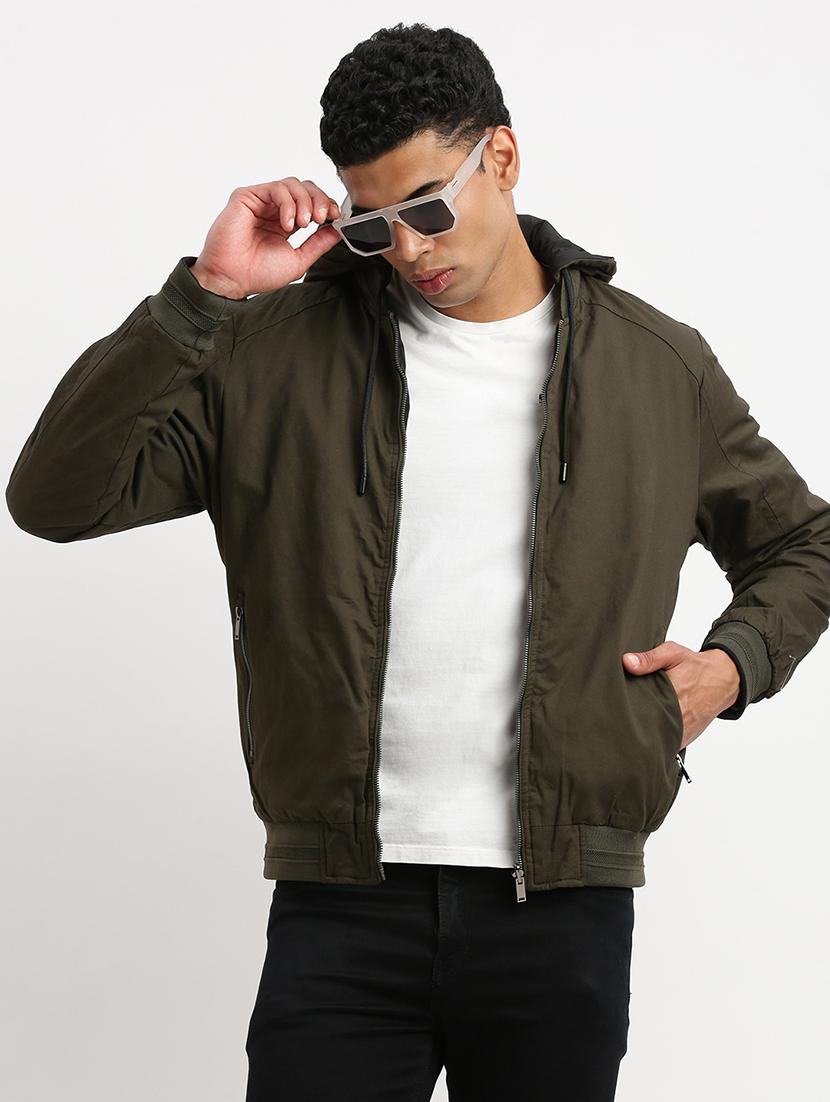 men long sleeves reversible bomber jackets - 21277102 - Standard Image - 1
