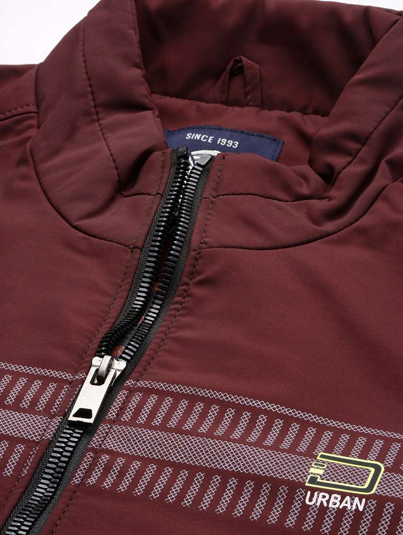 men maroon long sleeves bomber jackets - 21277112 -  Standard Image - 6