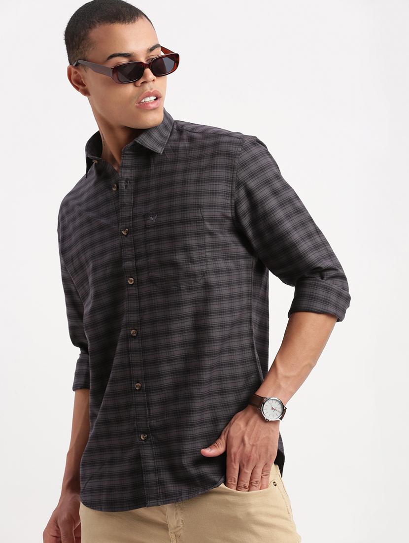 men checkered casual shirt - 21277148 -  Standard Image - 1