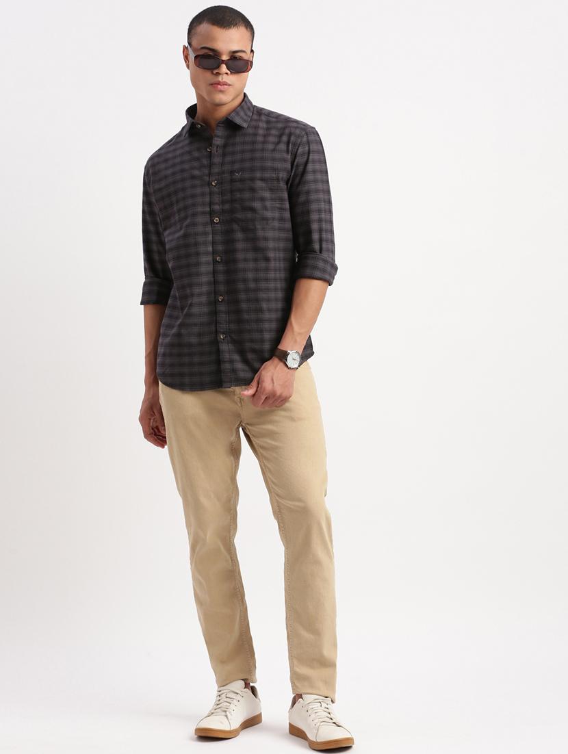 men checkered casual shirt - 21277148 - Standard Image - 4