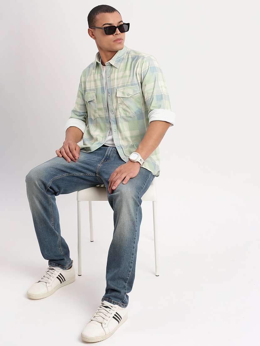 men checkered casual shirt - 21277155 -  Standard Image - 4