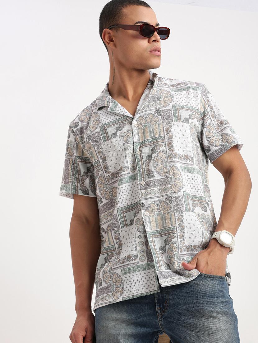 men printed casual shirt - 21277163 -  Standard Image - 1