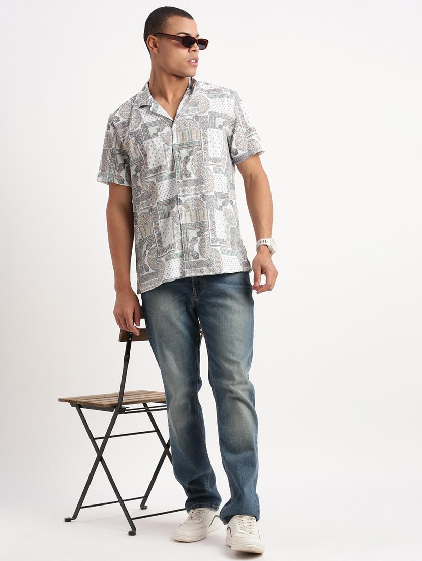 men printed casual shirt - 21277163 - Standard Image - 4