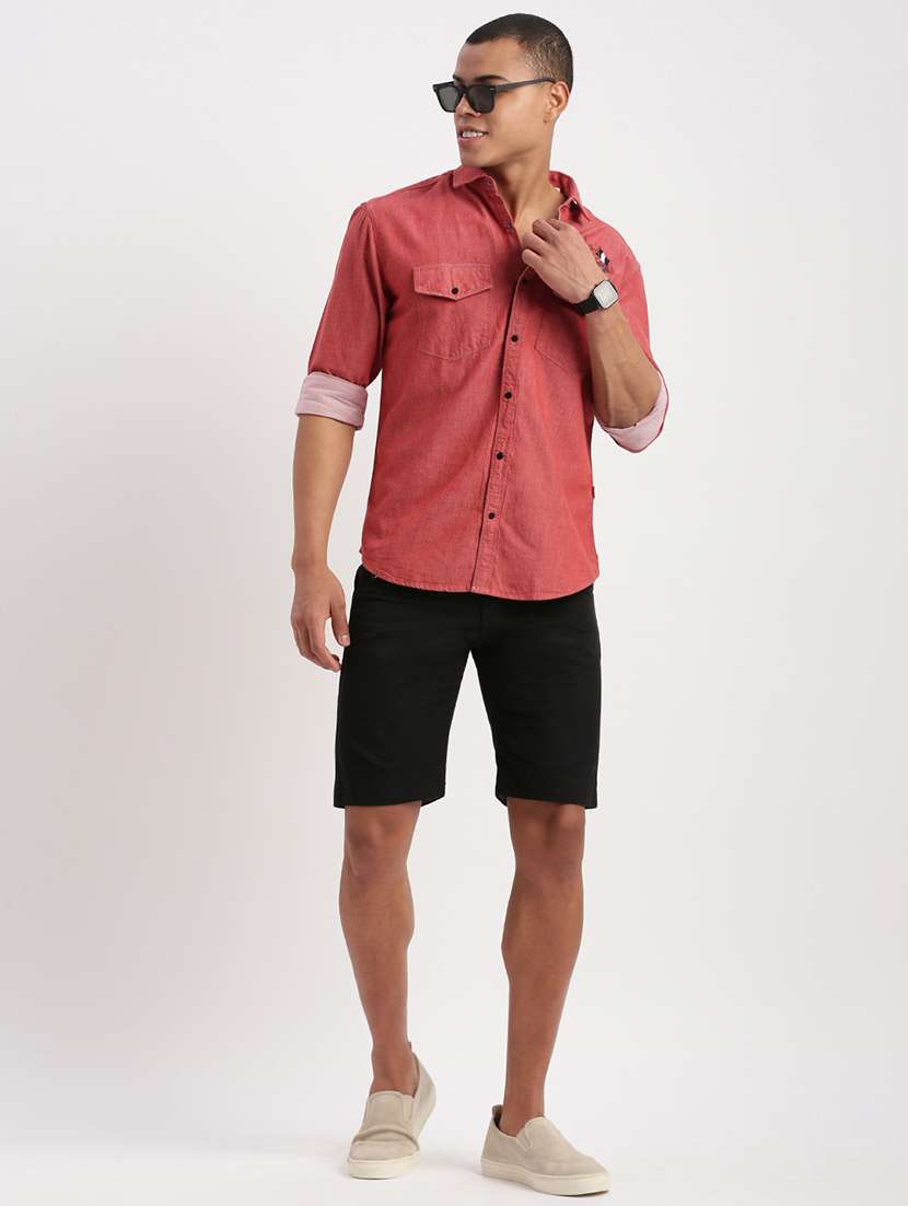 men solid casual shirt - 21277173 -  Standard Image - 4
