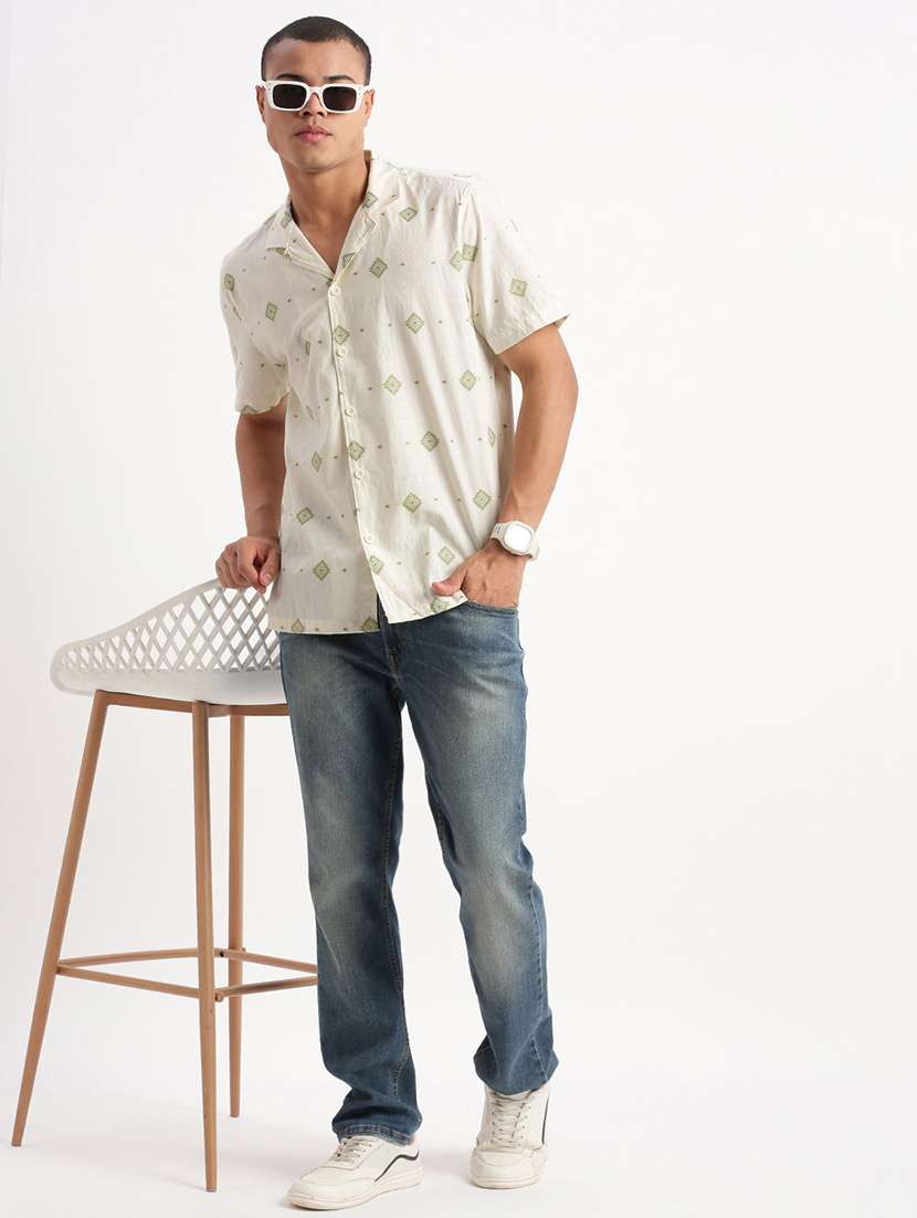 men printed casual shirt - 21277200 -  Standard Image - 4