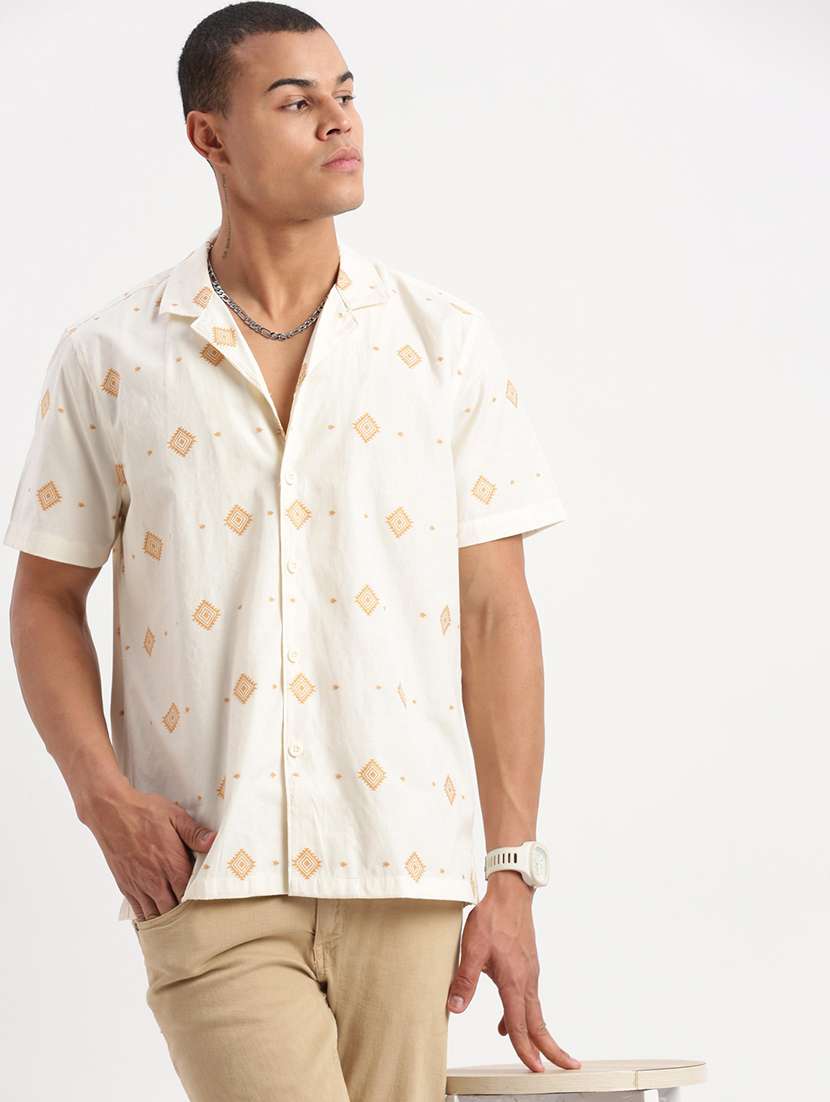men printed casual shirt - 21277201 -  Standard Image - 1