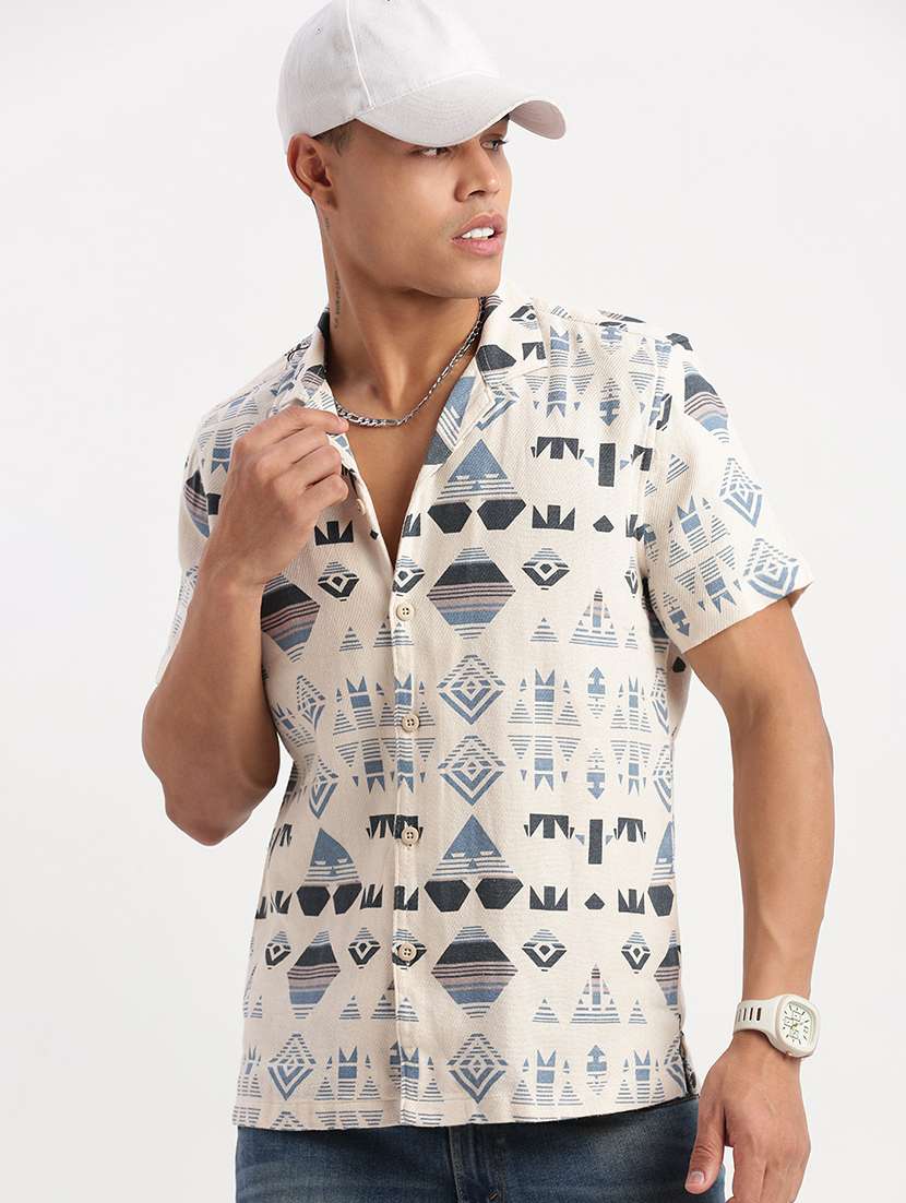 men printed casual shirt - 21277204 -  Standard Image - 1