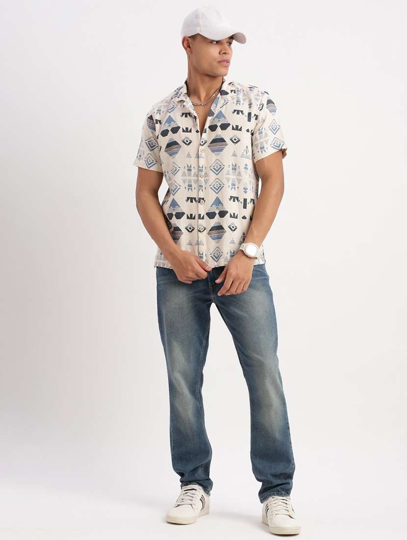 men printed casual shirt - 21277204 -  Standard Image - 4