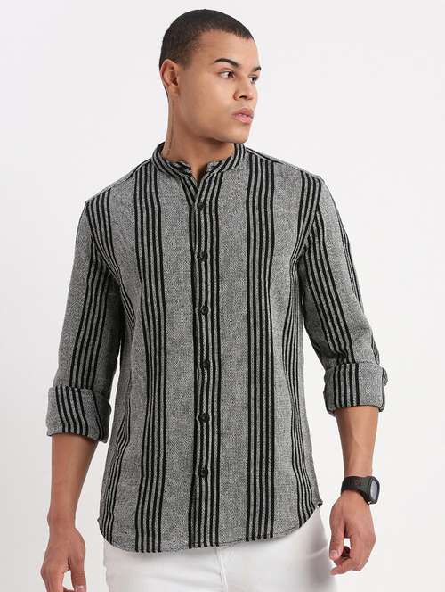 men striped casual shirt - 21277208 - Standard Image - 0
