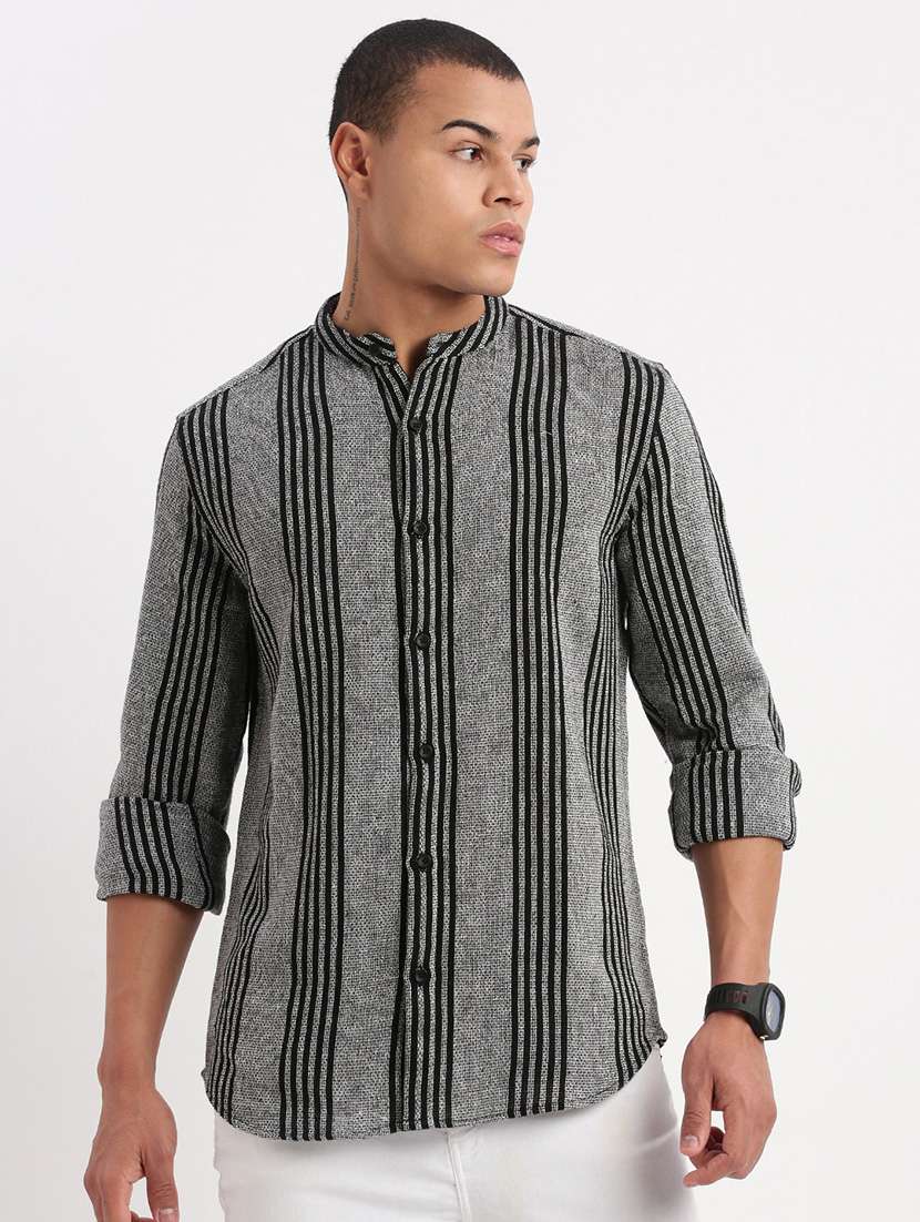 men striped casual shirt - 21277208 - Zoom Image - 0