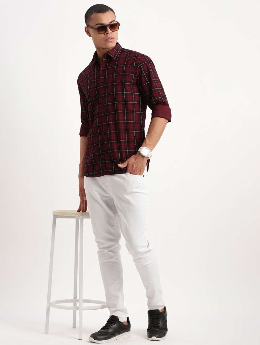 men checkered casual shirt - 21277218 -  Standard Image - 4