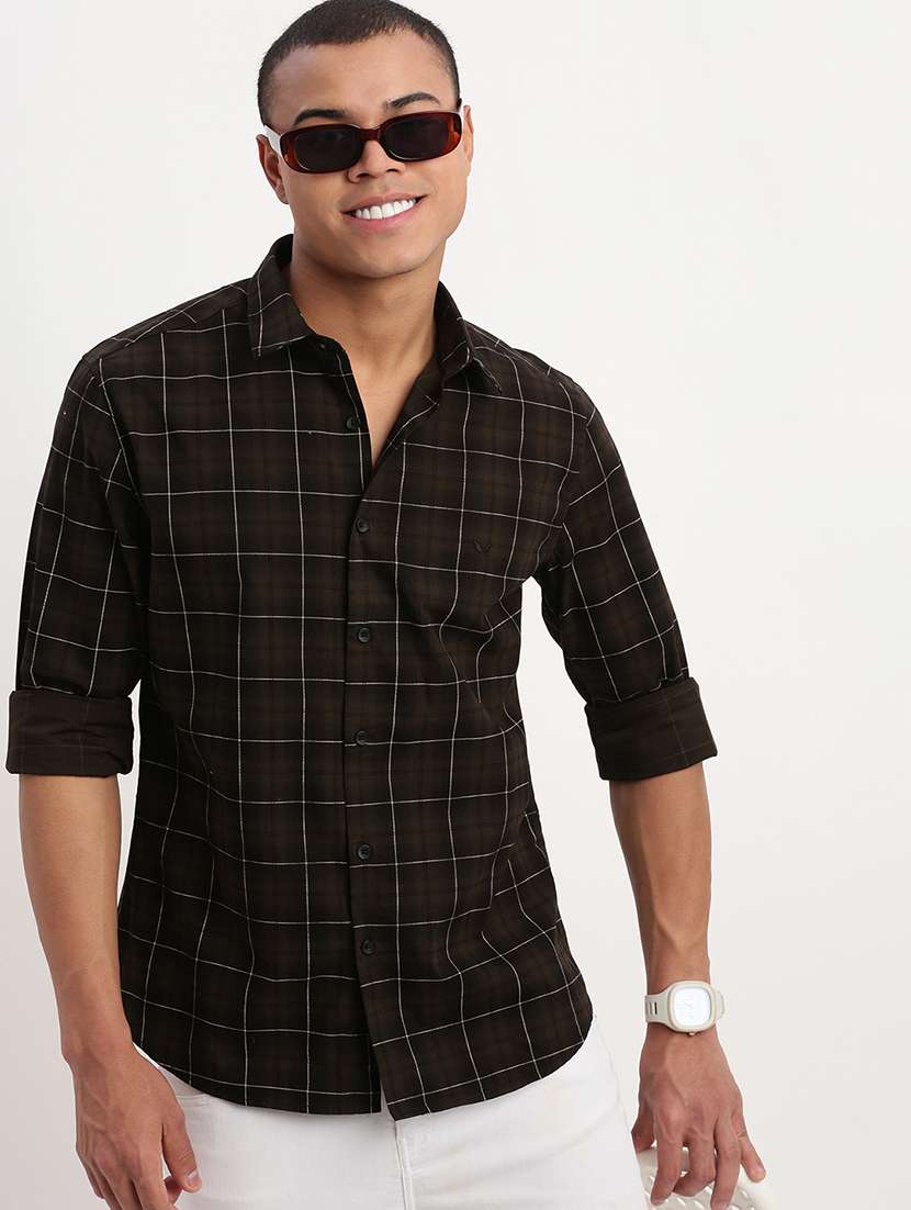 men checkered casual shirt - 21277221 -  Standard Image - 1