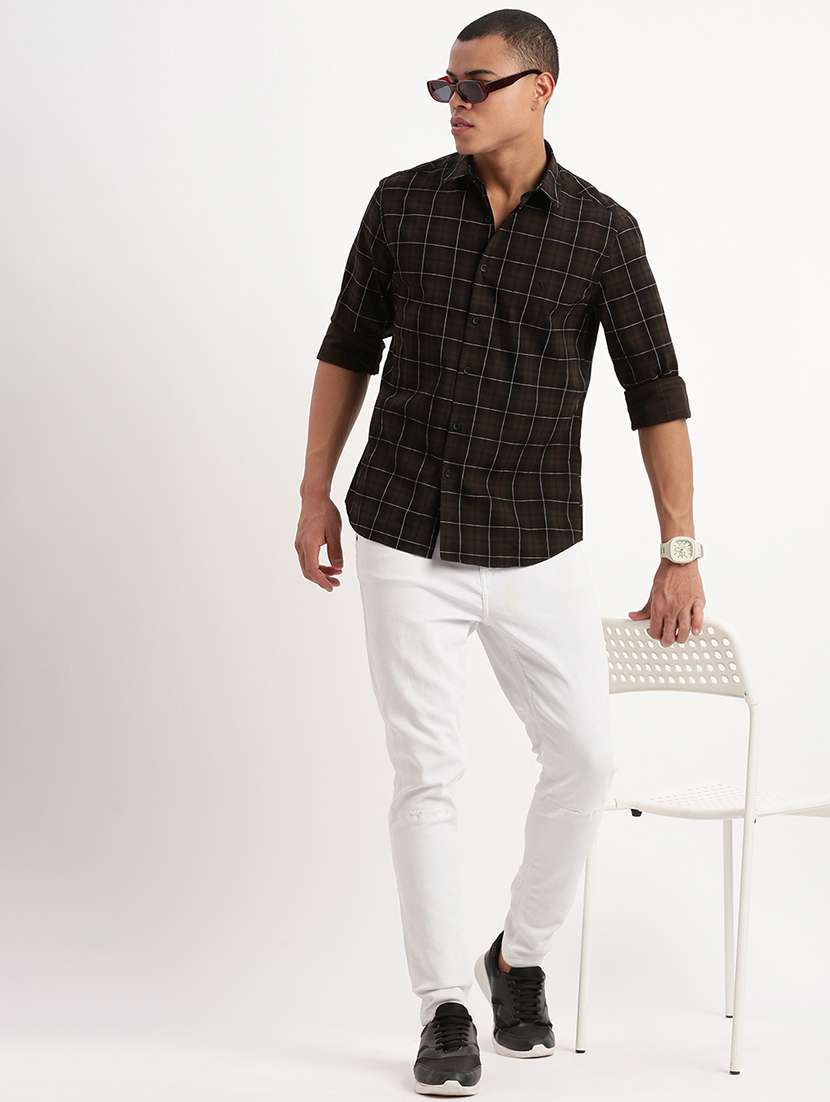 men checkered casual shirt - 21277221 -  Standard Image - 4