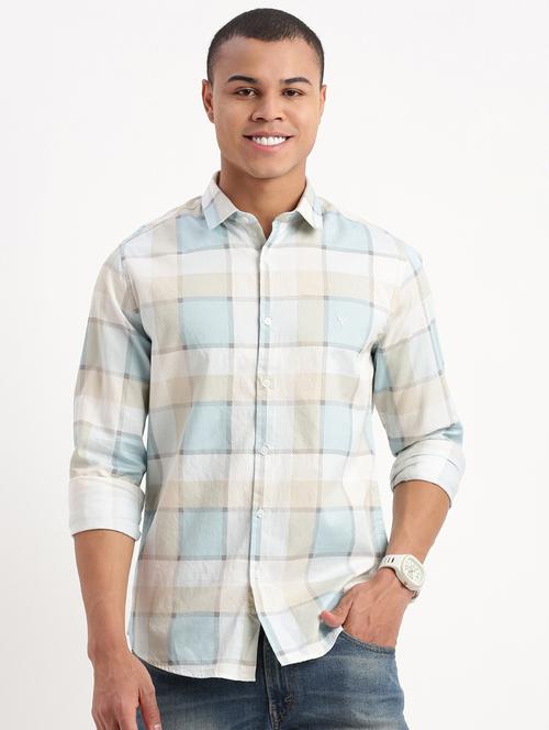 men checkered casual shirt - 21277226 - Standard Image - 0