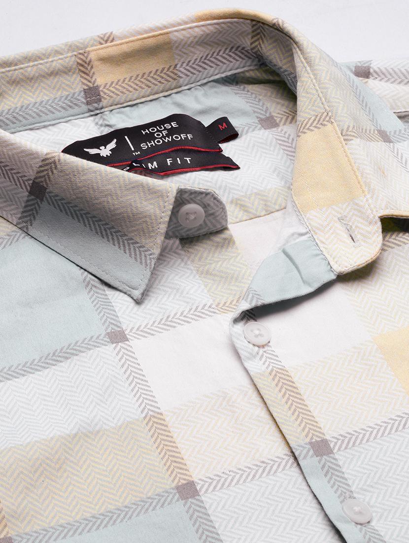 men checkered casual shirt - 21277226 - Standard Image - 6