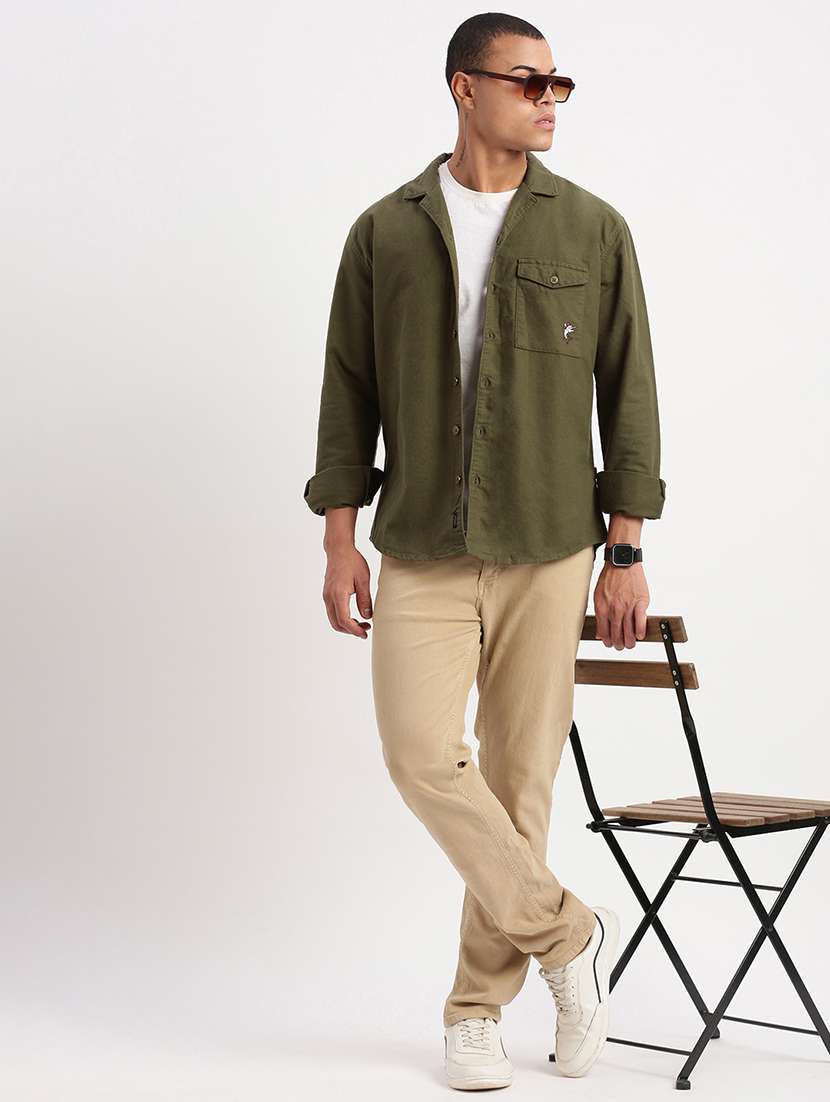 men solid casual shirt - 21277229 -  Standard Image - 4
