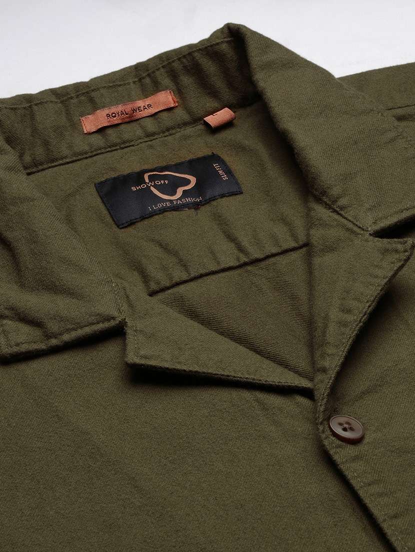 men solid casual shirt - 21277229 -  Standard Image - 6