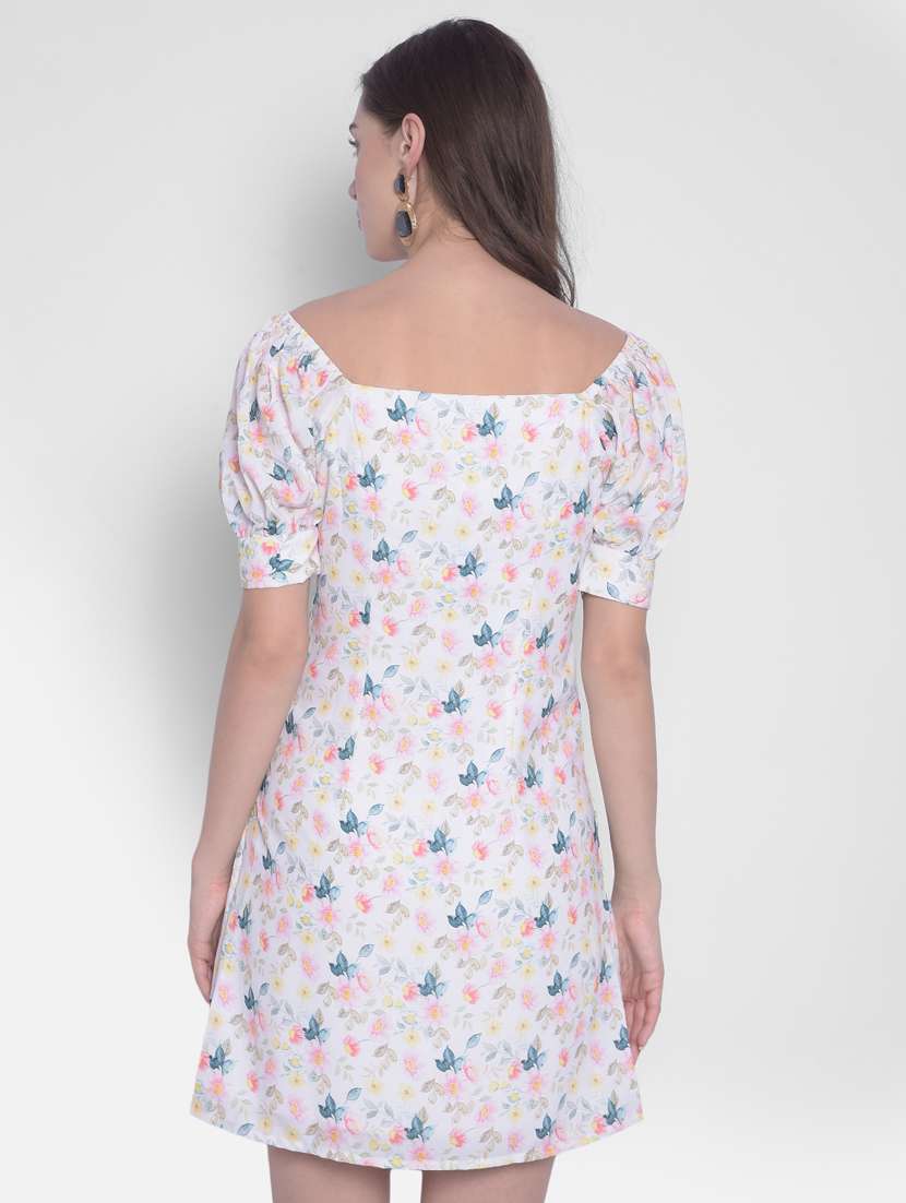 women multi color florals printed straight dress - 21277333 -  Standard Image - 1