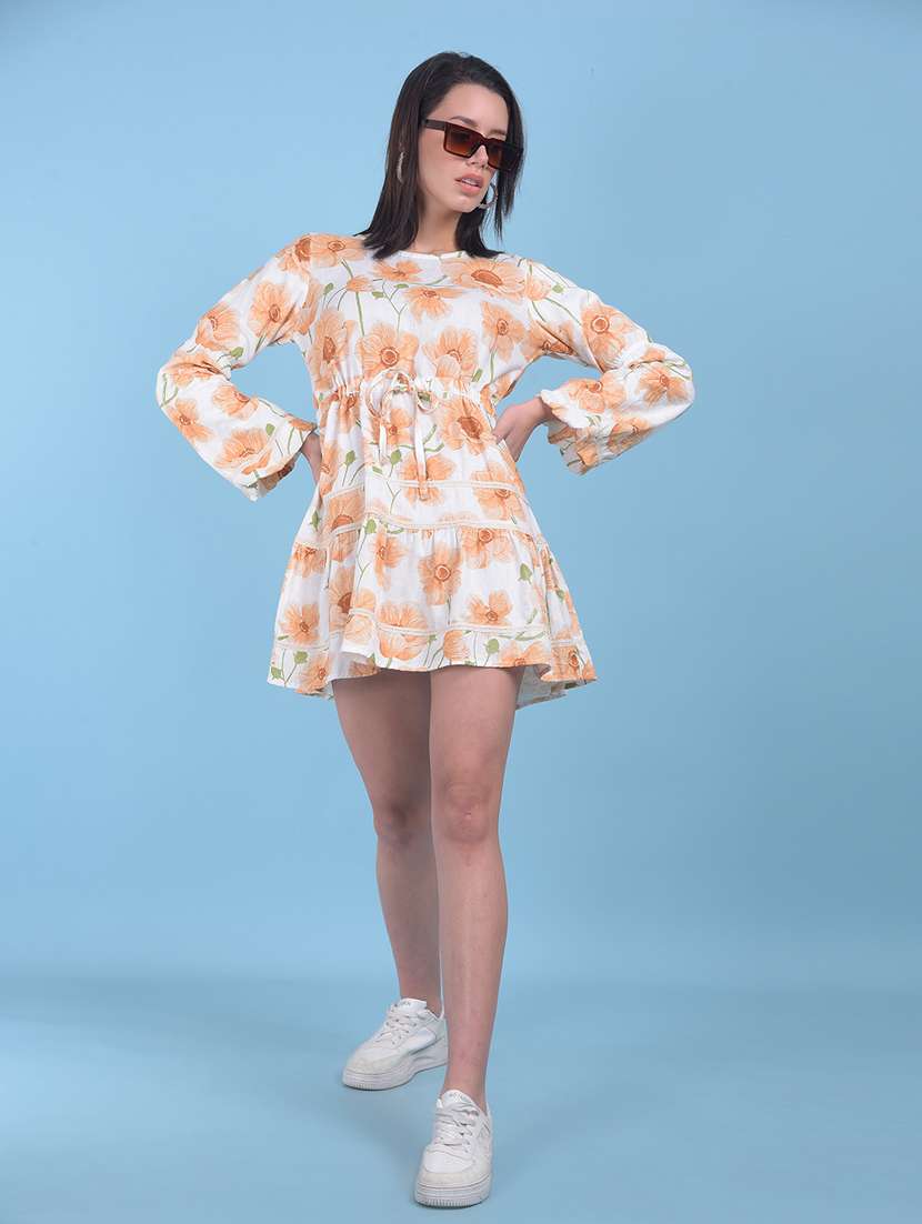 women florals printed a-line dress - 21277337 -  Standard Image - 4