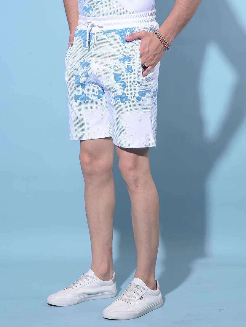 men mid rise printed shorts - 21277442 -  Standard Image - 1