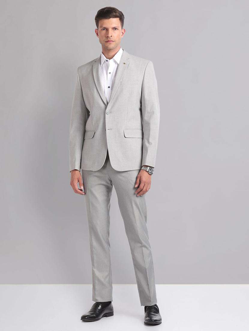 men long sleeved solid single breasted formal blazer - 21278074 - Standard Image - 4