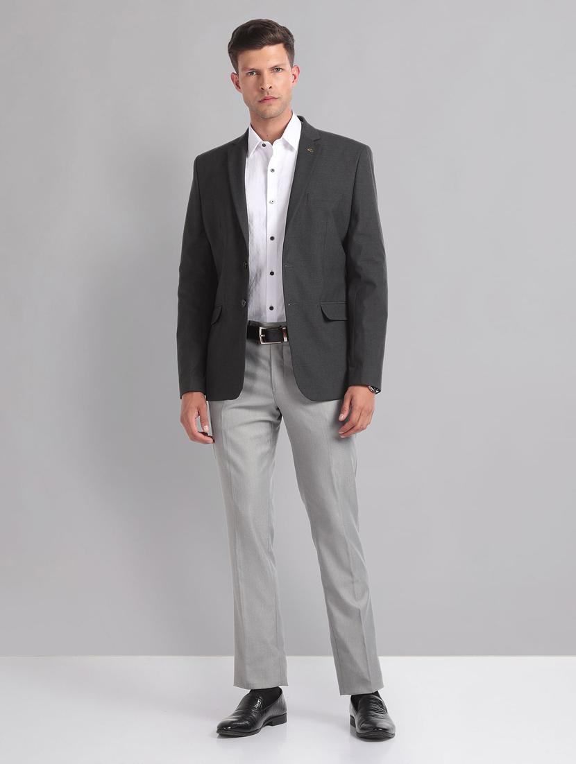 men long sleeved solid single breasted formal blazer - 21278075 - Standard Image - 4