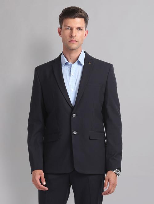men long sleeved solid single breasted formal blazer - 21278076 -  Standard Image - 0