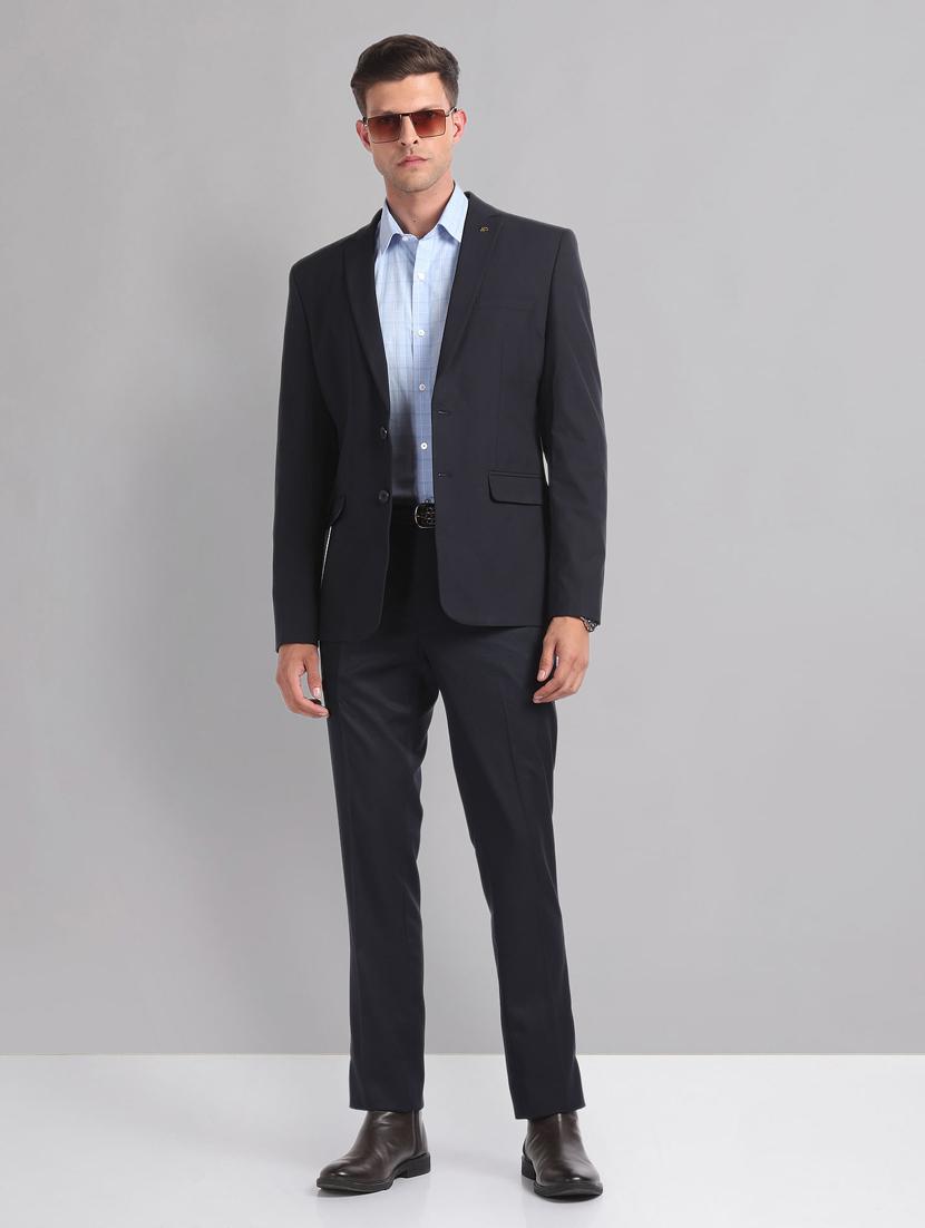 men long sleeved solid single breasted formal blazer - 21278076 - Standard Image - 4