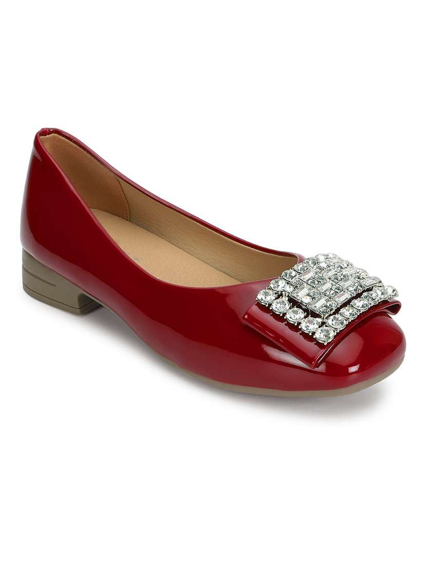 red patent leather ballerina - 21278249 - Standard Image - 1