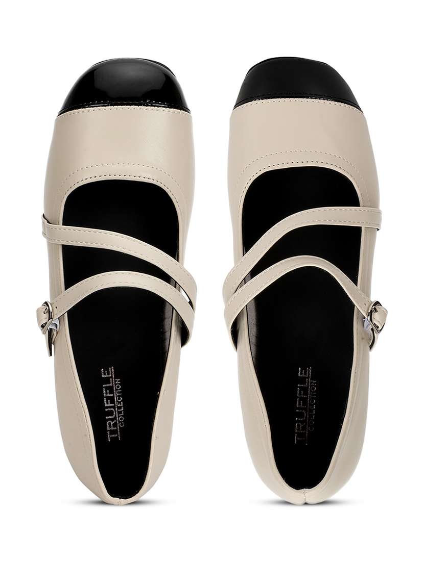 beige pu slip on ballerina - 21278250 -  Standard Image - 4
