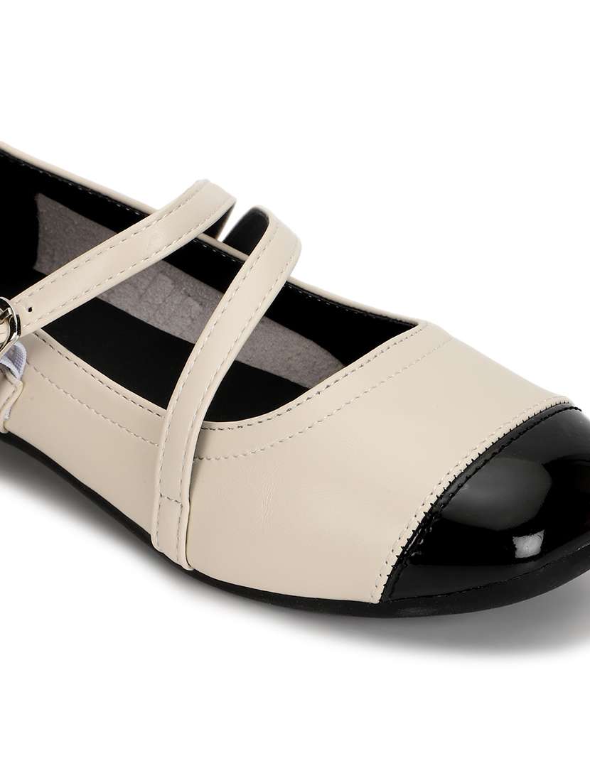 beige pu slip on ballerina - 21278250 -  Standard Image - 6