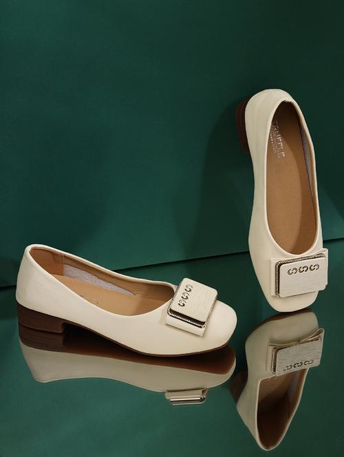 beige pu ballerina - 21278253 -  Standard Image - 0