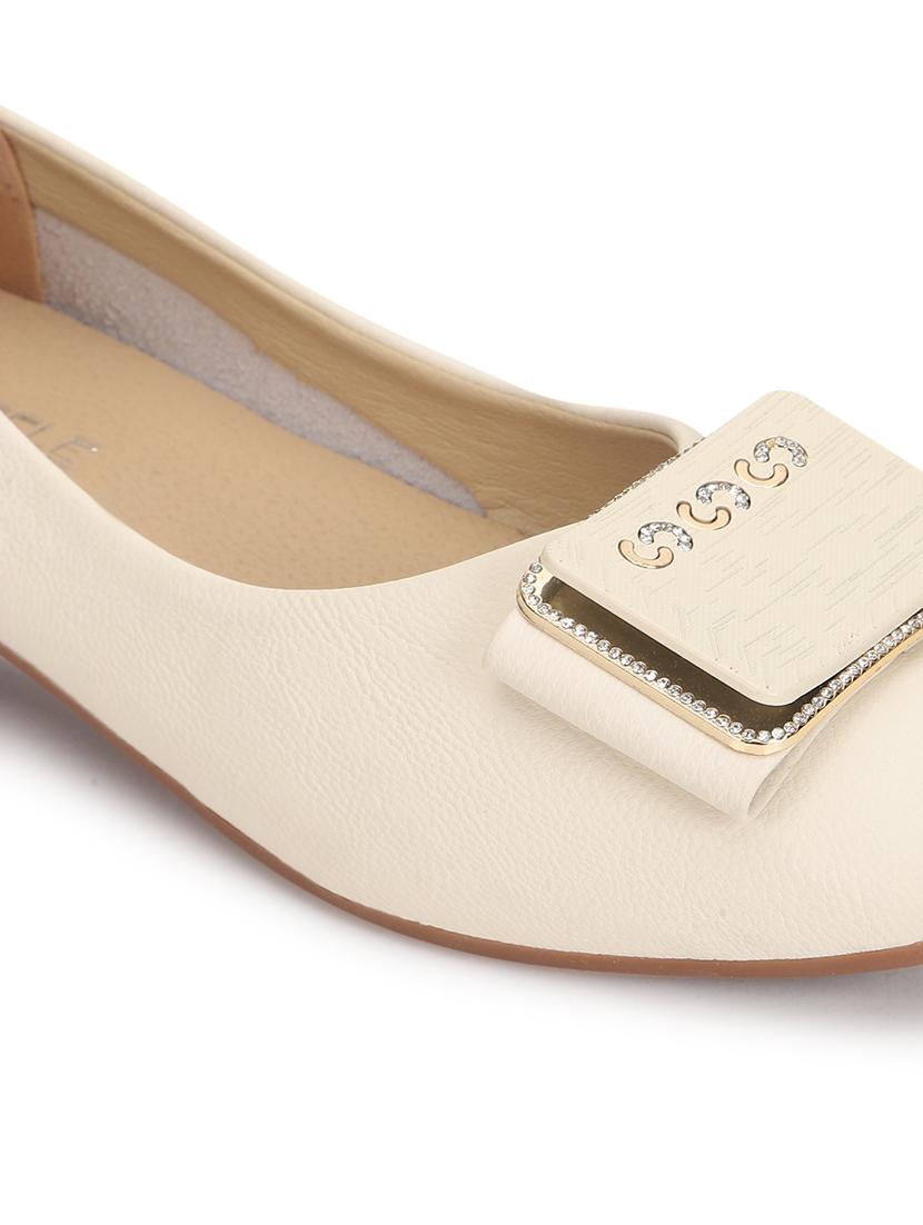 beige pu ballerina - 21278253 - Standard Image - 6