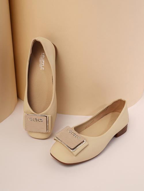 brown pu ballerina - 21278254 - Standard Image - 0
