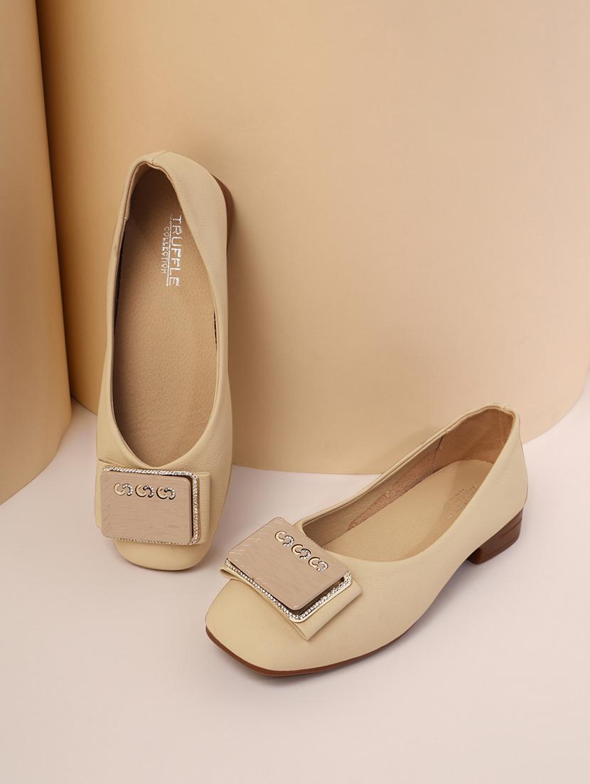 brown pu ballerina - 21278254 - Zoom Image - 0