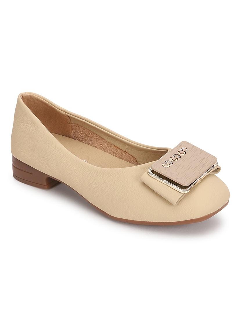 brown pu ballerina - 21278254 -  Standard Image - 1