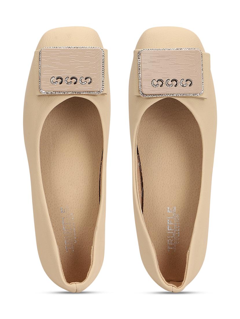 brown pu ballerina - 21278254 - Standard Image - 4