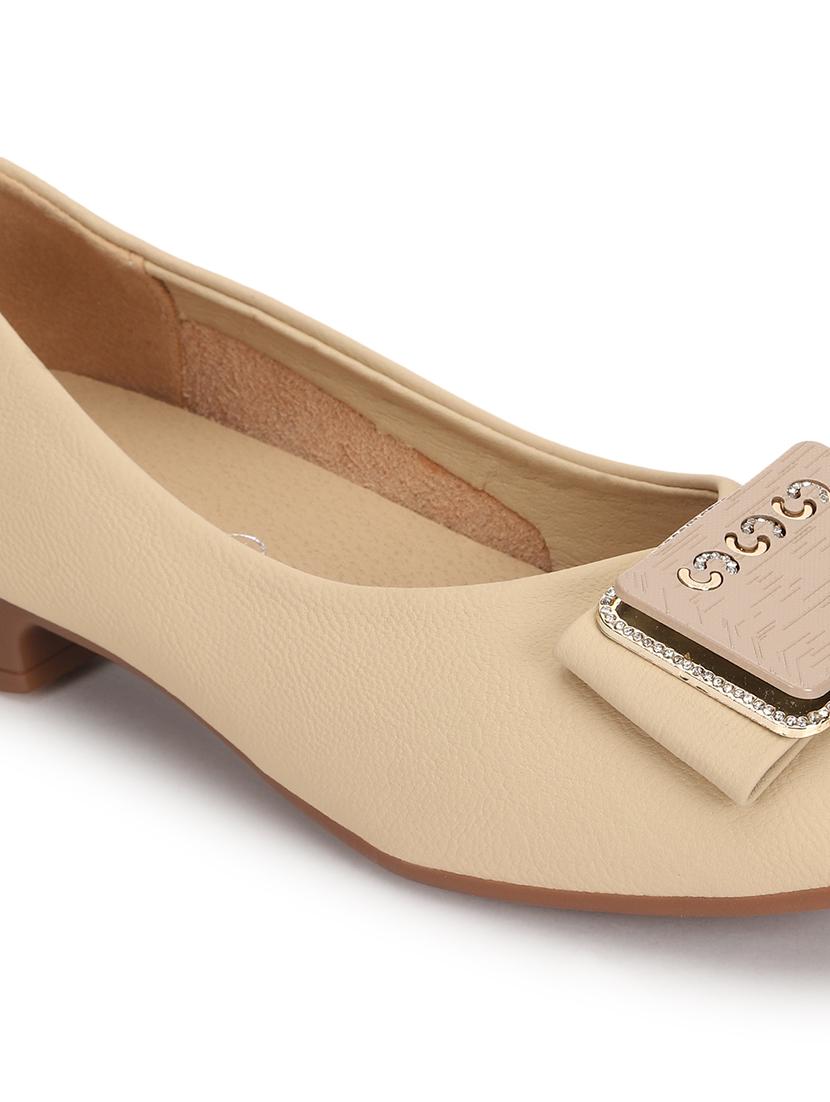 brown pu ballerina - 21278254 - Standard Image - 6