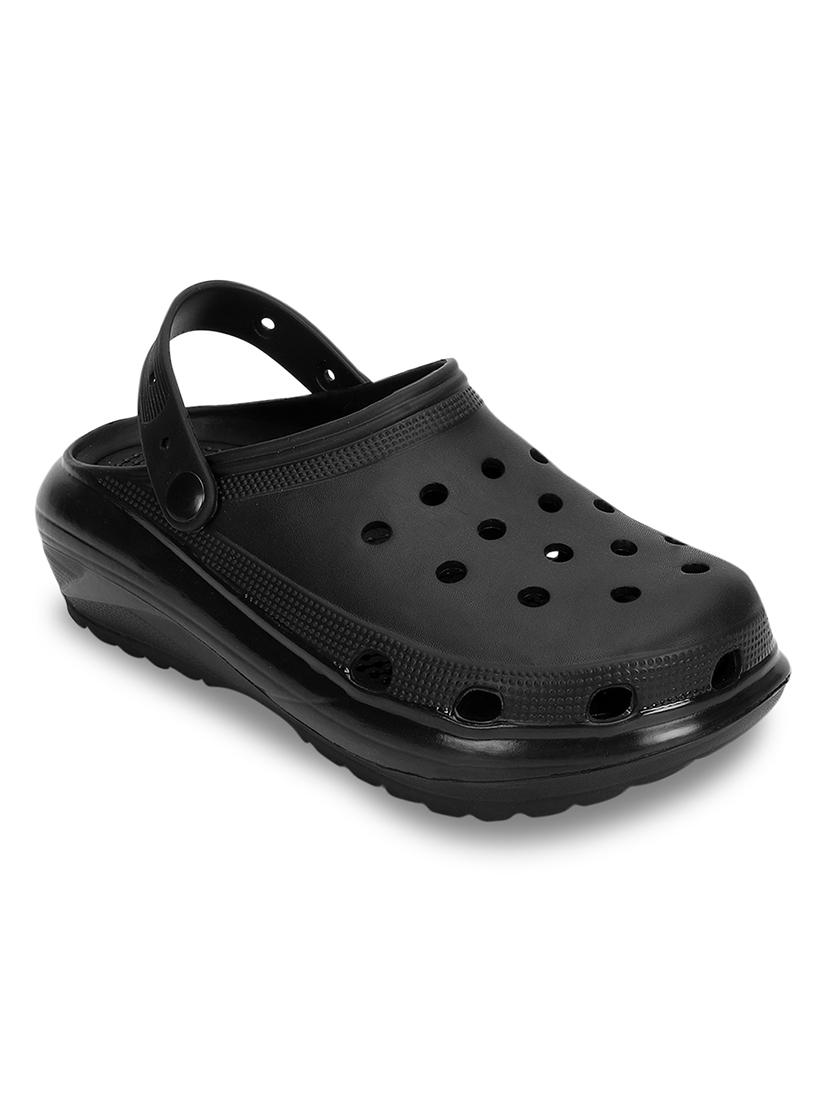 black slip on clogs - 21278258 -  Standard Image - 1