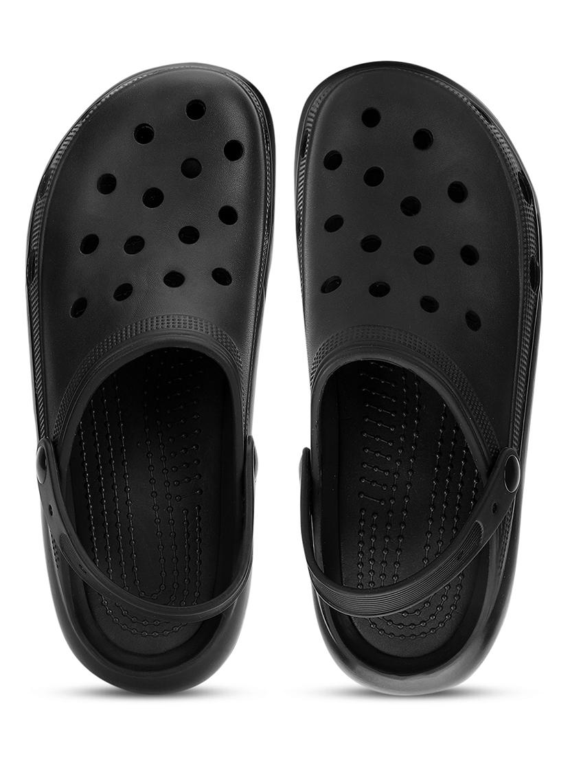 black slip on clogs - 21278258 - Standard Image - 4