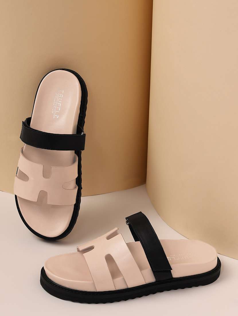 pink pu slides flip flops