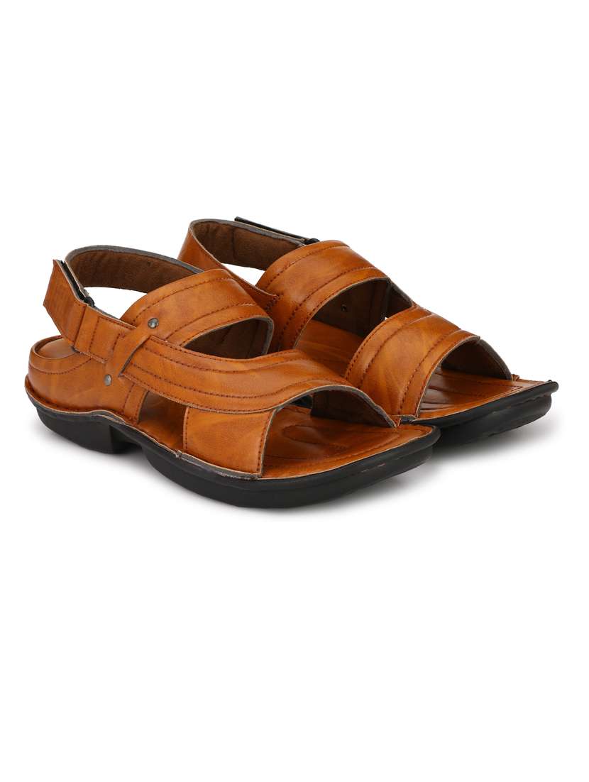 bucik bck073 lightweight comfort summer trendy premium stylish men tan sandals  - 21278361 -  Standard Image - 1