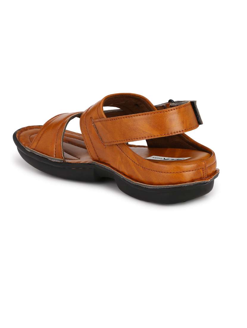 bucik bck073 lightweight comfort summer trendy premium stylish men tan sandals  - 21278361 -  Standard Image - 4