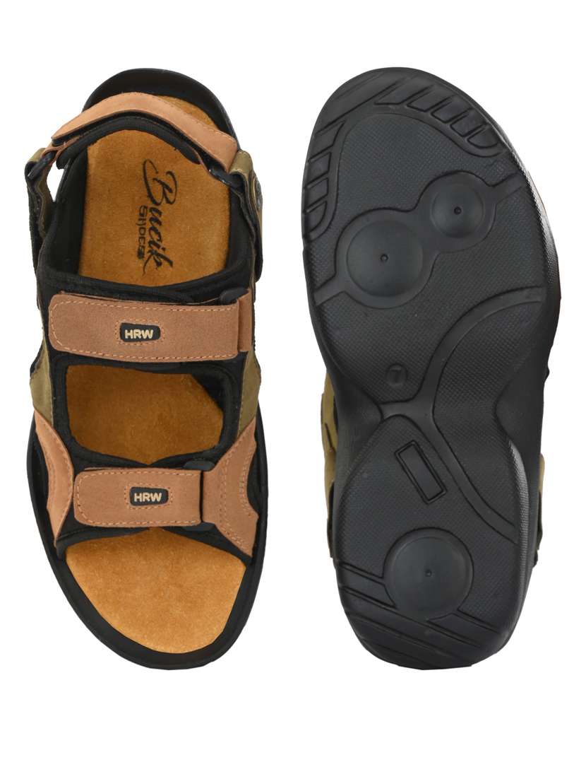 men color block back strap floater - 21278369 -  Standard Image - 4