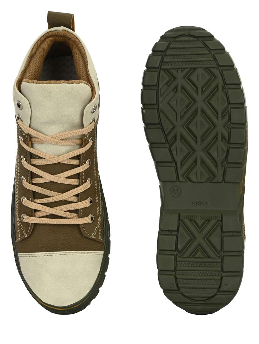 bucik olive bck4025 lightweight comfort summer trendy premium stylish high tops for men  - 21278475 -  Standard Image - 4
