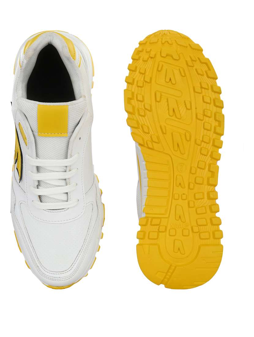 bucik white bck10157 lightweight comfort summer trendy premium stylish running shoes for men - 21278489 - Standard Image - 4