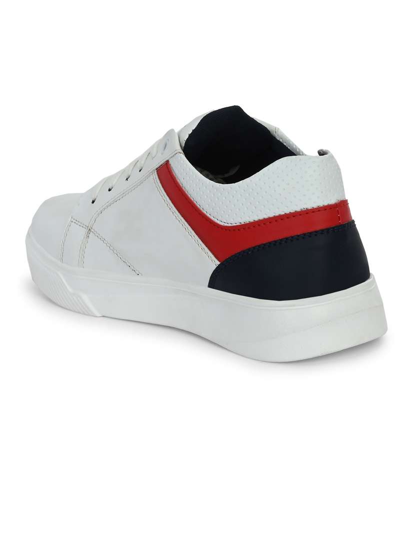 bucik white bck10146 lightweight comfort summer trendy premium stylish sneakers for men - 21278495 - Standard Image - 4